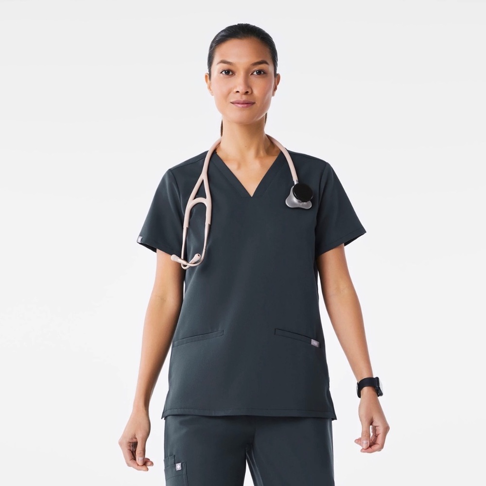 Figs Scrub Top- Casma Dark Harbor M